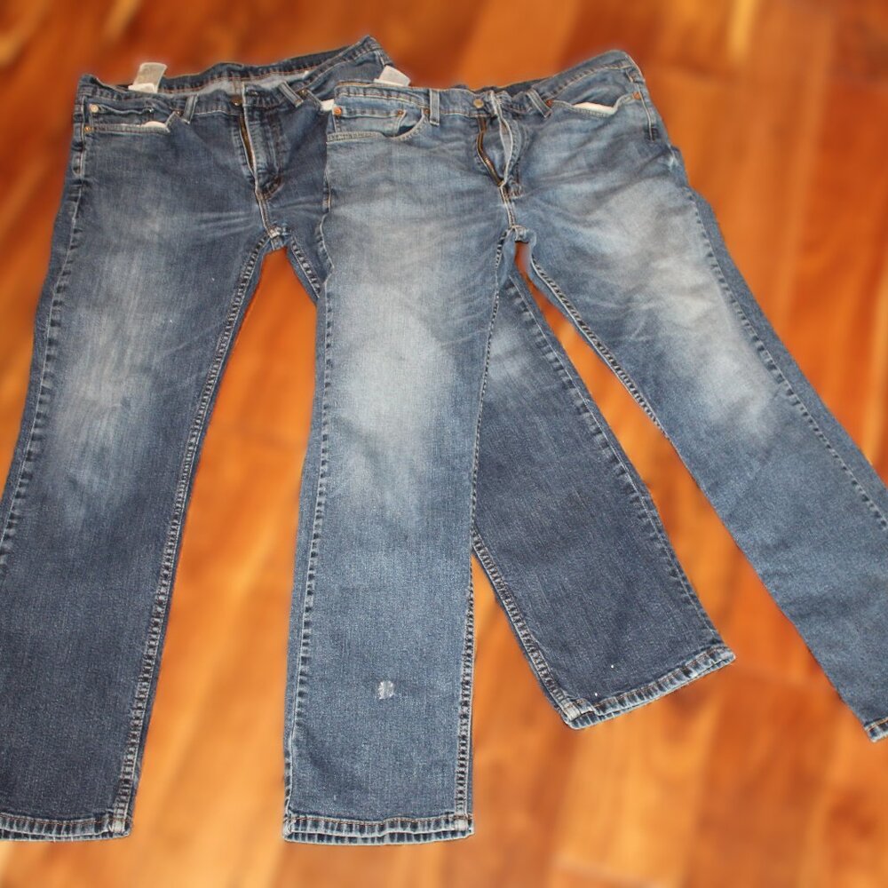 LEVI 514 JEANS BUNDLE, MENS, SIZE 36 x32
